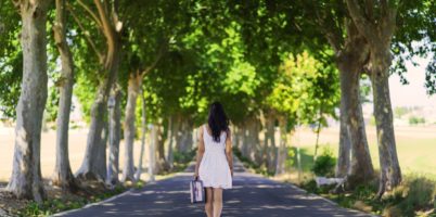 一人で生きる、別離、歩む、人生、女性